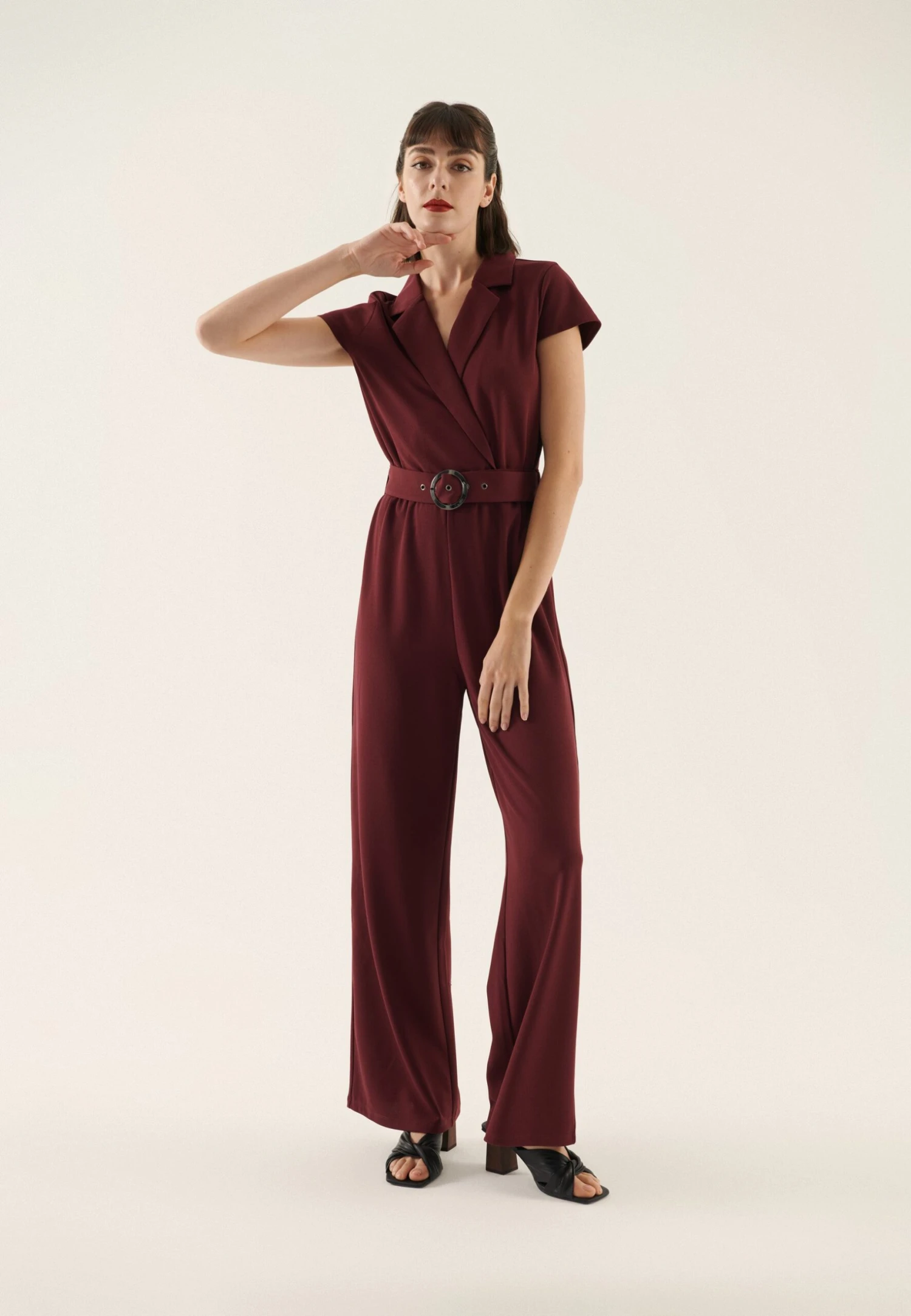 Anna Field Jumpsuit - Bordeaux 4 Anna Field Jumpsuit - Bordeaux - Afbeelding 2