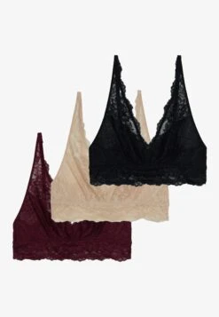 Anna Field 3 Pack - Bustier - Black/Beige/Dark Red -Anna Field Winkel 938aa42549cf49f2814d4d05d6c7bc9f