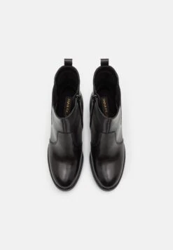 Leather- Enkellaarsjes Met Hoge Hak - Black -Anna Field Winkel b1903eae4a1a4e83be7f36b2465f02f2