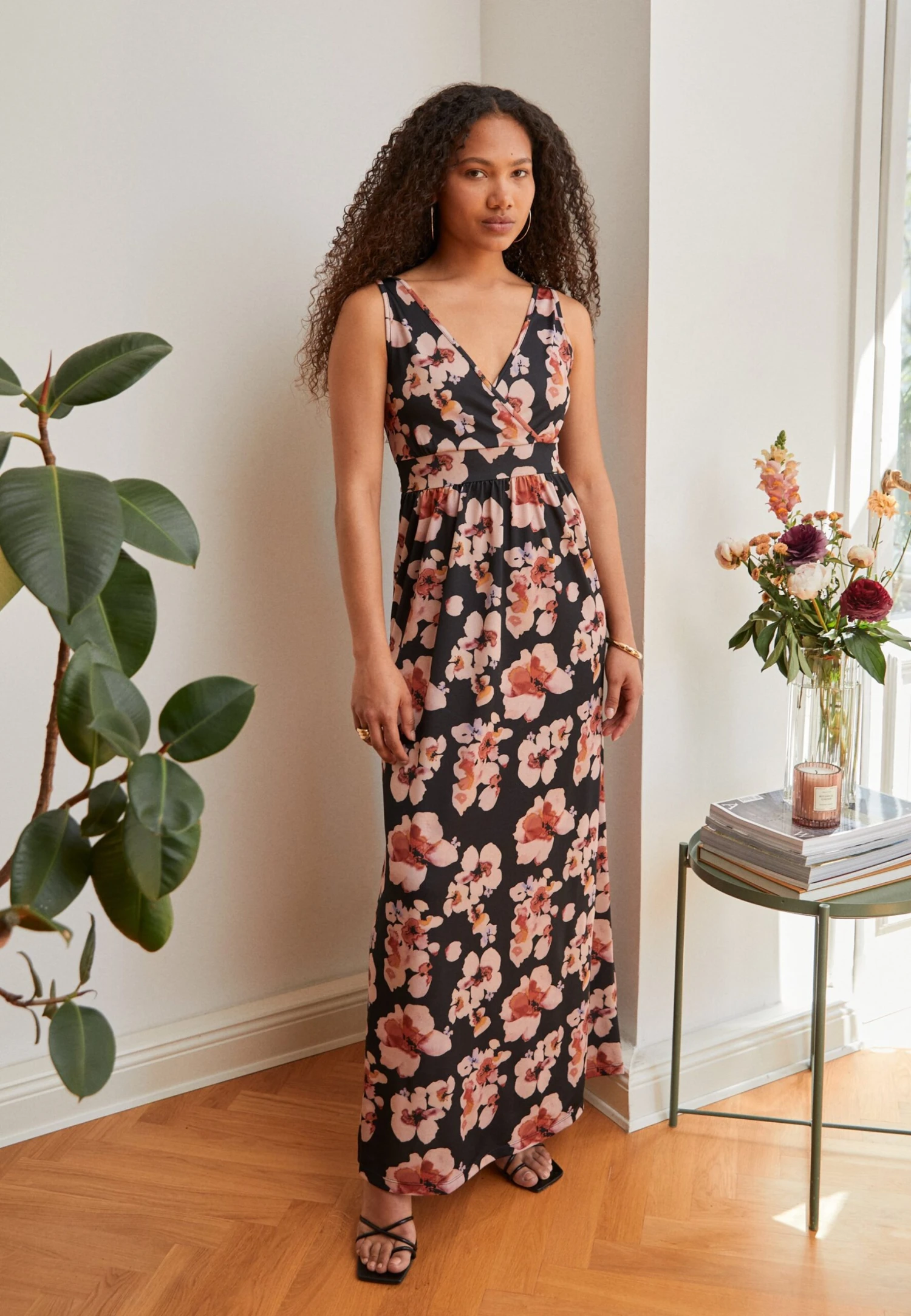 Anna Field Maxi-Jurk - Black/Pink/Multicoloured 4 Anna Field Maxi-Jurk - Black/Pink/Multicoloured - Afbeelding 2